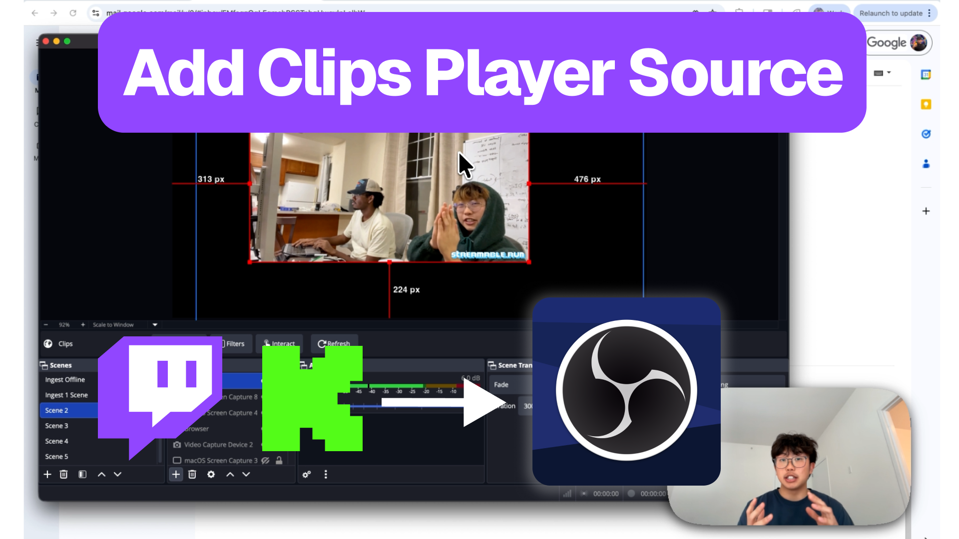 Streamable clips player preview for keeping viewers engaged.