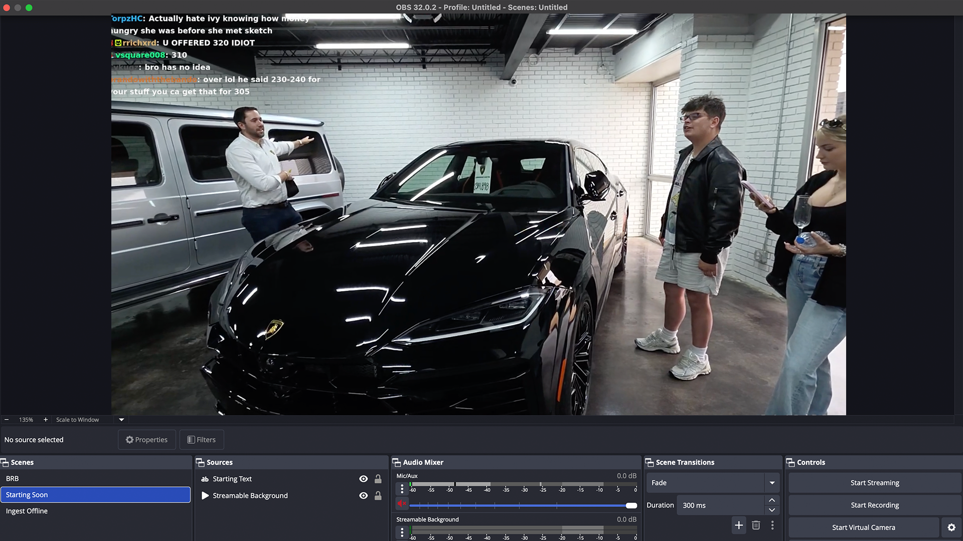 Streamable Remote OBS view for controlling a cloud OBS session.